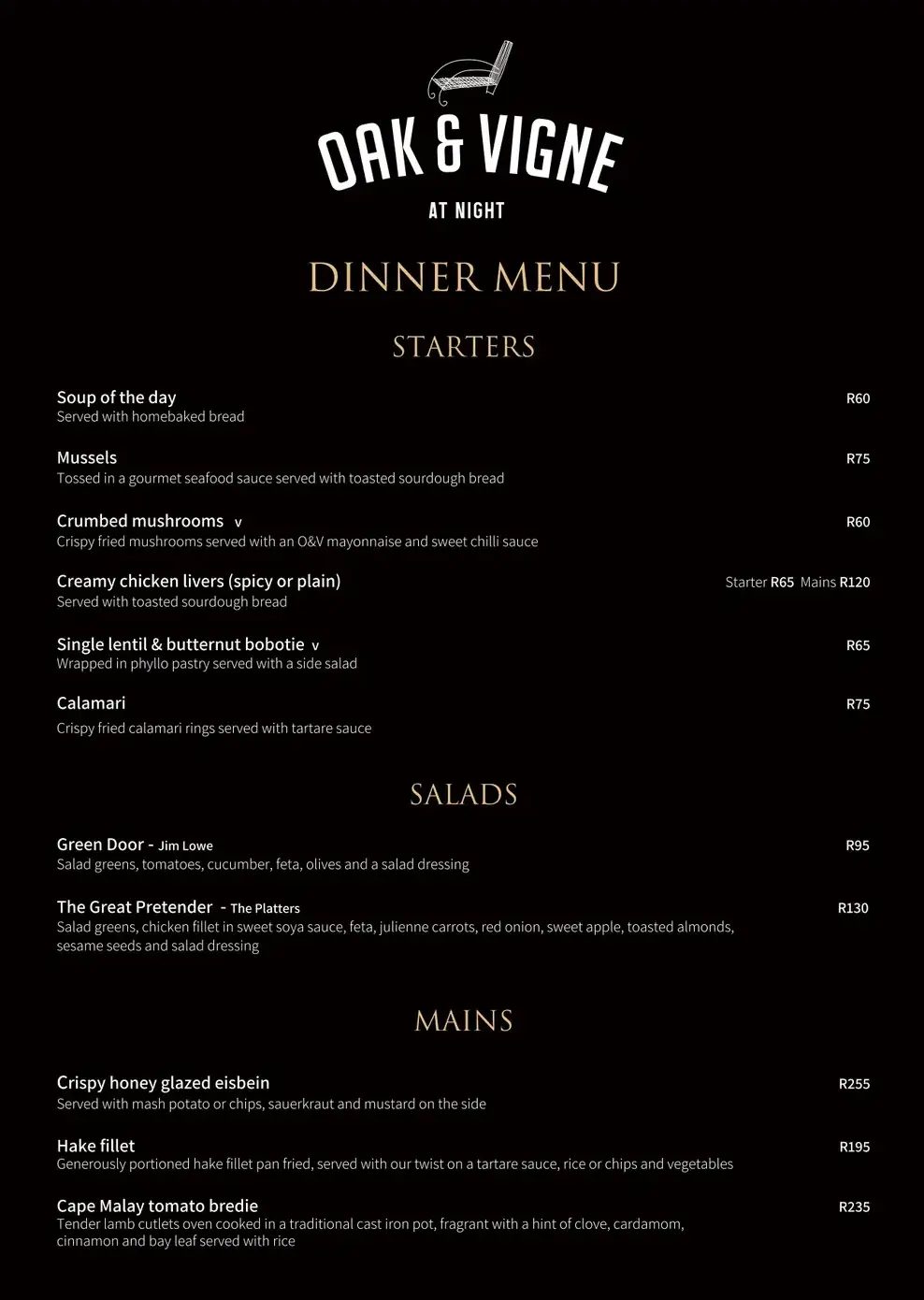 OAK AND VIGNE CAFE THE