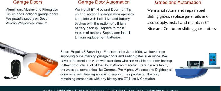 Markal Garage Doors