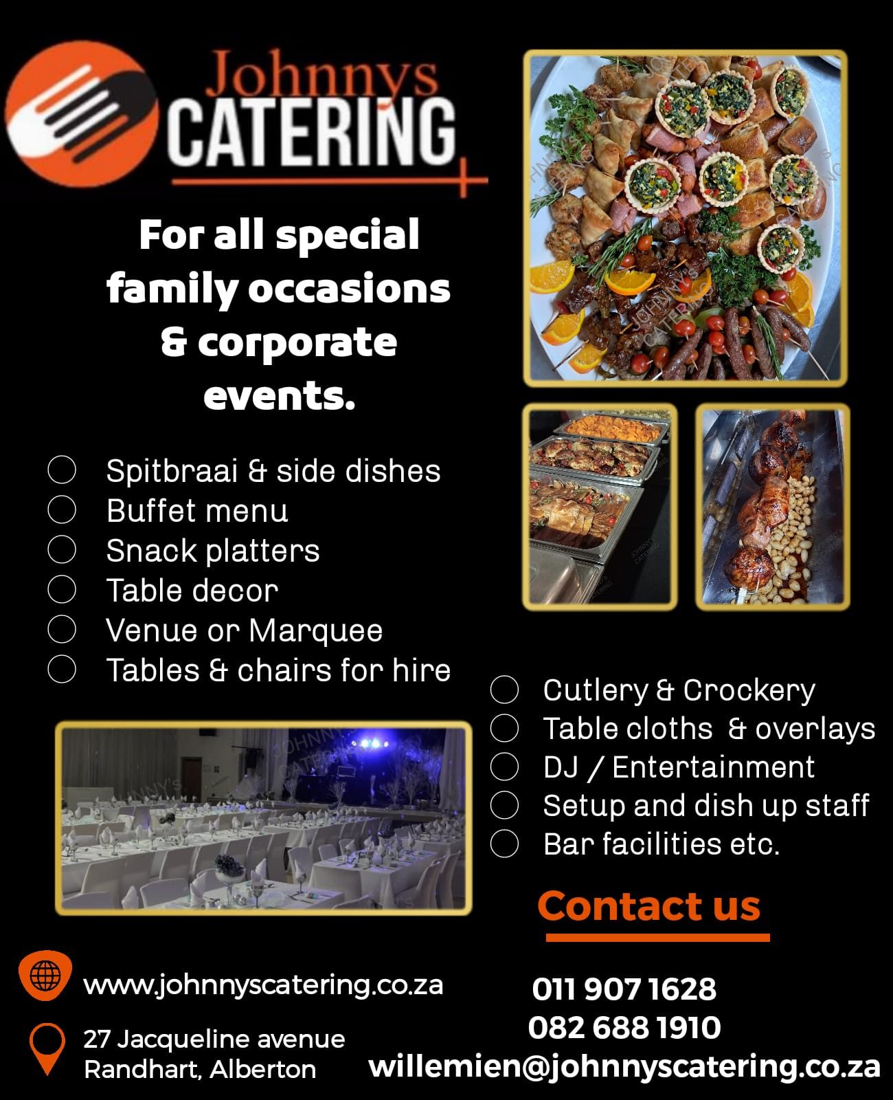 Johnny's Caterers & Hiring Services